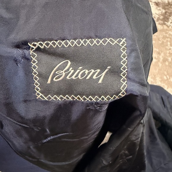 Brioni 2 Piece Suit Italy Men's Blue Two Button Wool 44R 36x30 Luxury Old Money - Picture 12 of 16